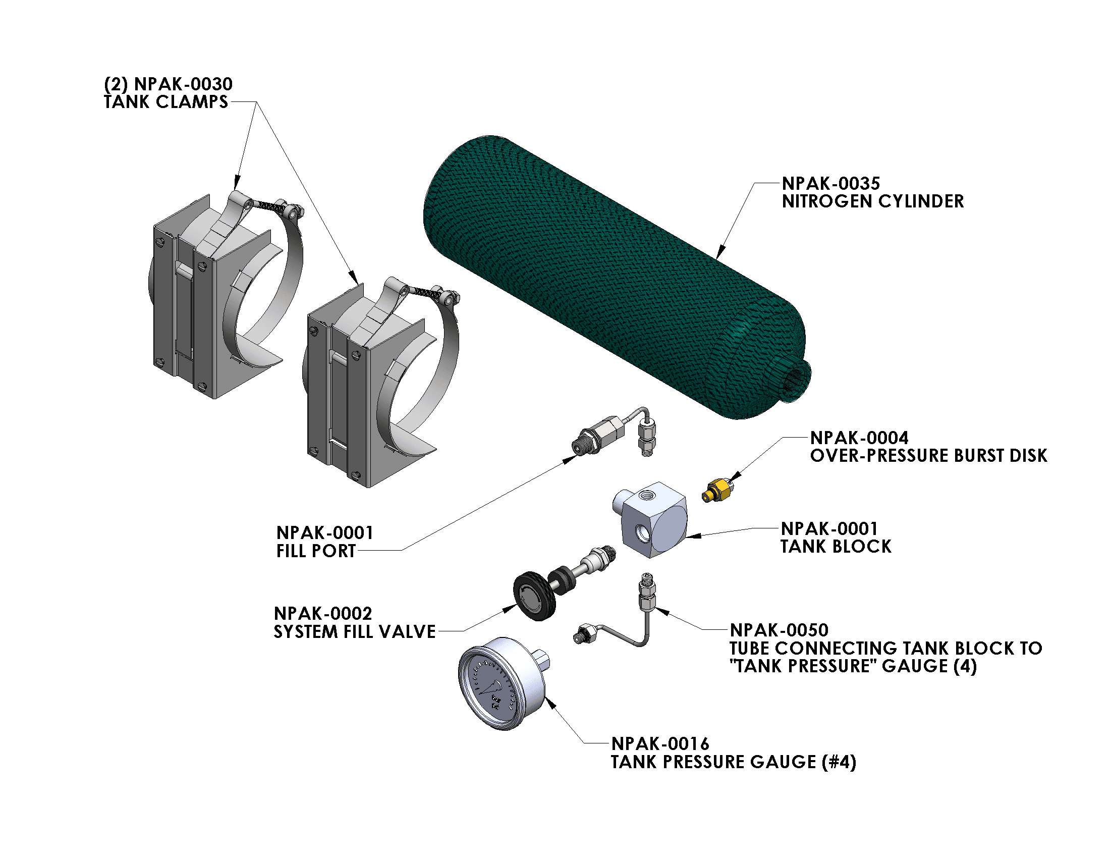 NITROPAK TANK ASSEMBLY