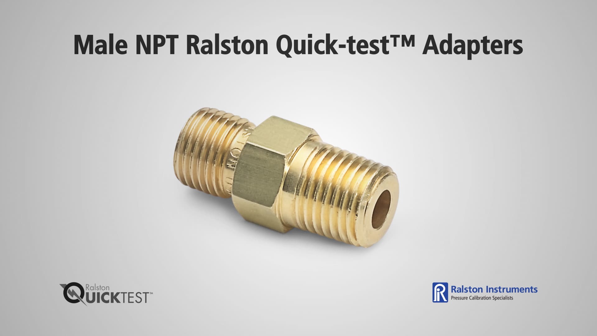 NPT Male Quick test Adapters