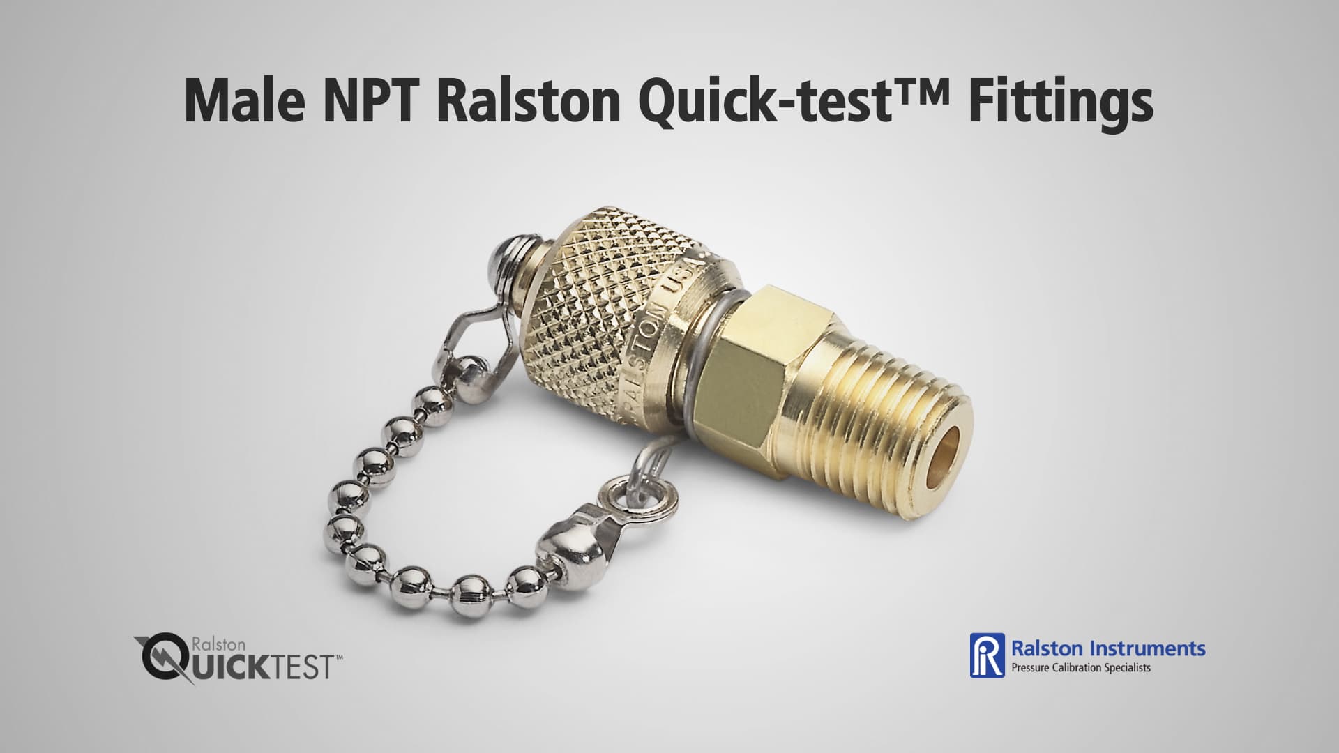 NPT Male Quick test Fittings
