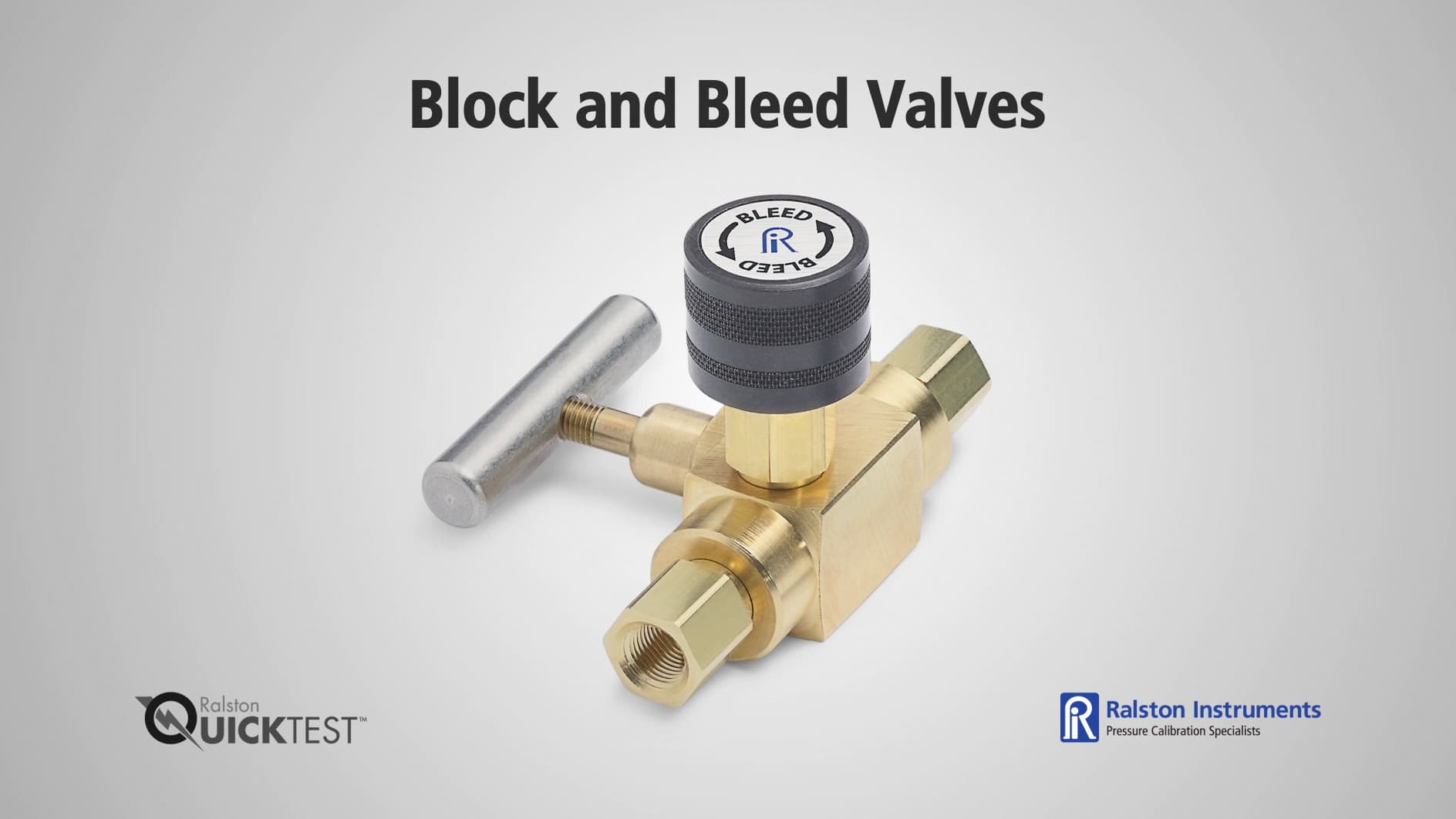 Block and bleed valves