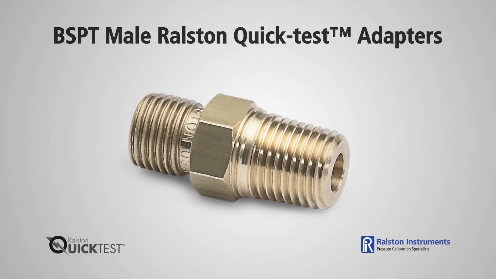 Bspt male ralston quicktest adapters