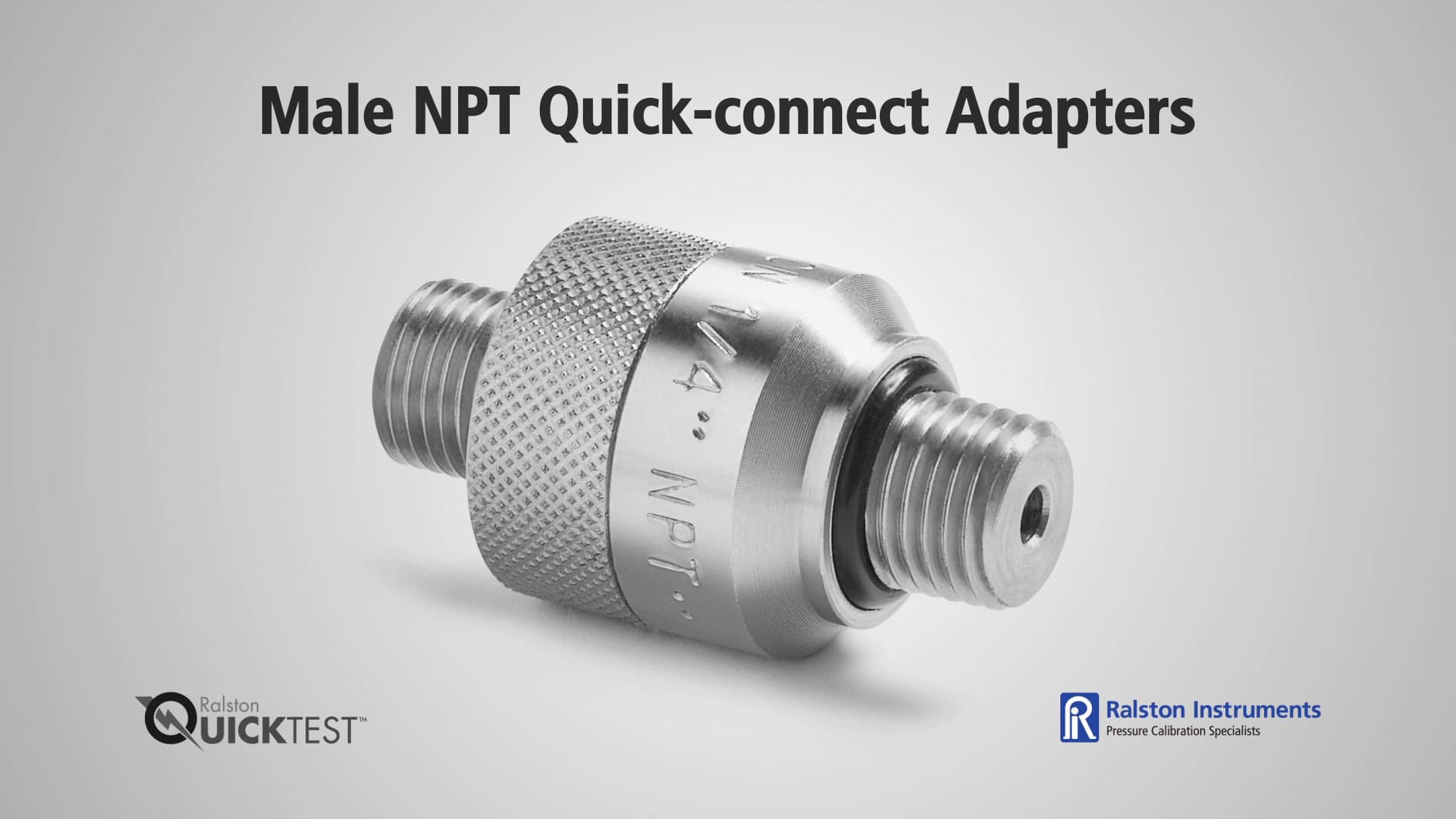 Male npt quick connect adapters