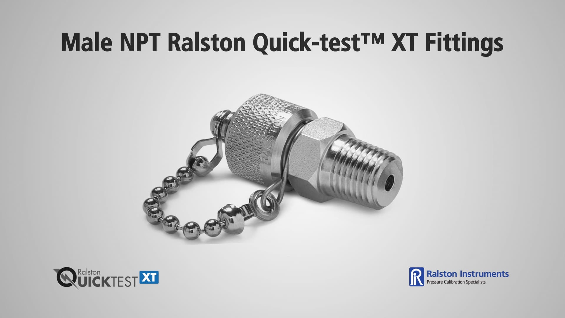 Male npt ralston quick test xt fittings