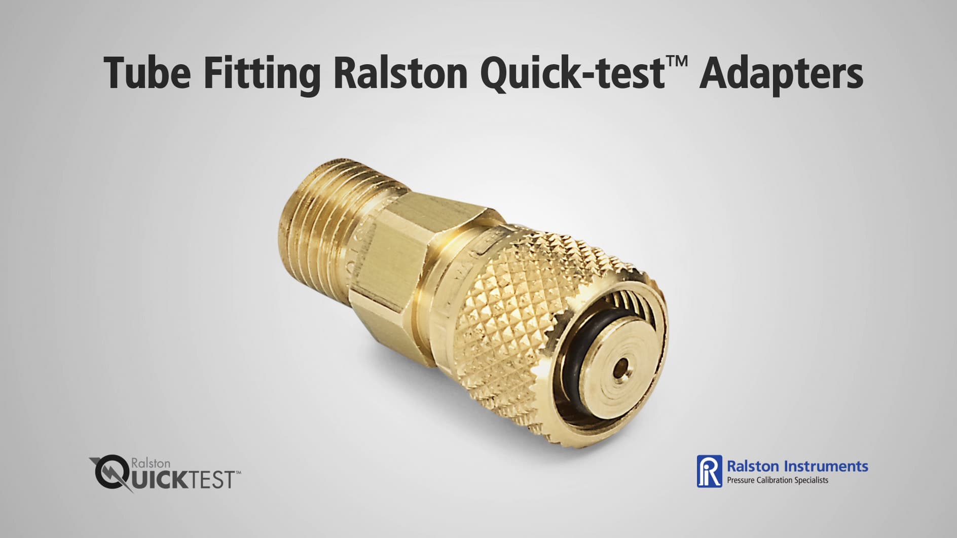 Tube fitting ralston quick test adapters