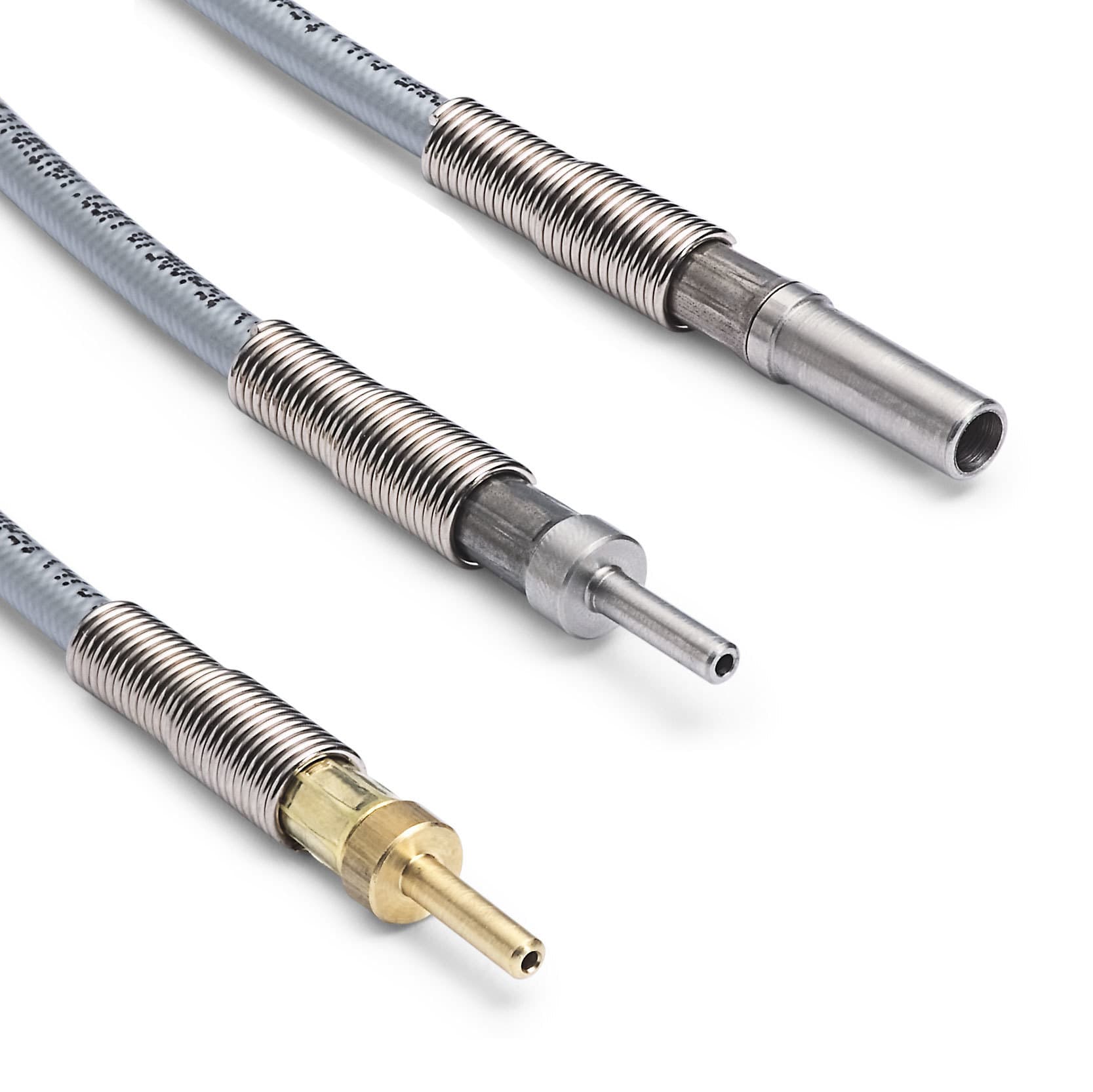 Group of Ralston Tube Stub Hoses showing durable, flexible pressure calibration connections for lab and field use.